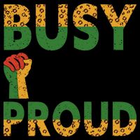 Busy Making My Ancestors Proud Black History Month Drawstring Bag