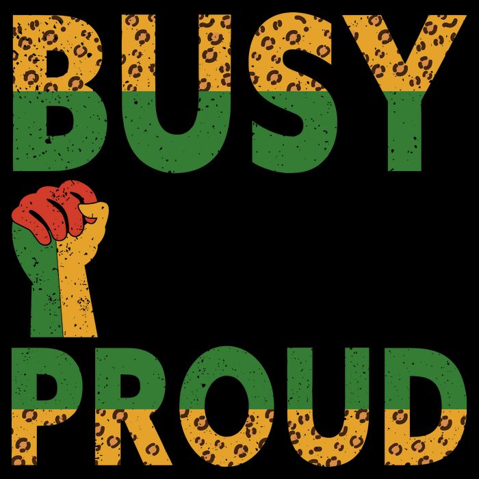 Busy Making My Ancestors Proud Black History Month Drawstring Bag