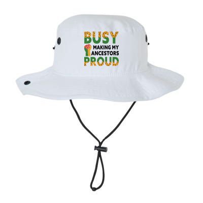 Busy Making My Ancestors Proud Black History Month Bucket Hat