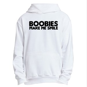 Boobies Make Me Smile Adult Humor Funny Gift Urban Pullover Hoodie