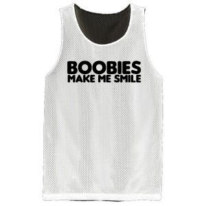 Boobies Make Me Smile Adult Humor Funny Gift Mesh Reversible Basketball Jersey Tank