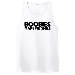 Boobies Make Me Smile Adult Humor Funny Gift PosiCharge Competitor Tank