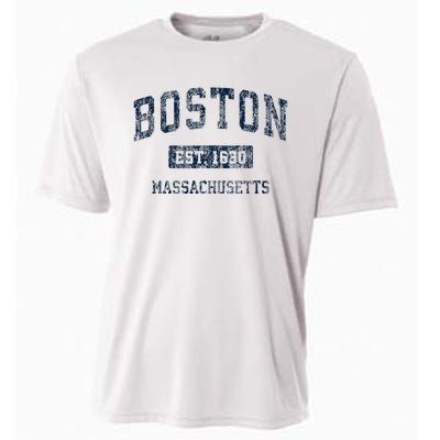 Boston Massachusetts Ma Vintage Sports Design Cooling Performance Crew T-Shirt