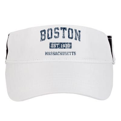 Boston Massachusetts Ma Vintage Sports Design Adult Drive Performance Visor