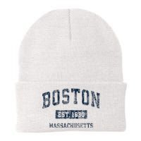 Boston Massachusetts Ma Vintage Sports Design Knit Cap Winter Beanie