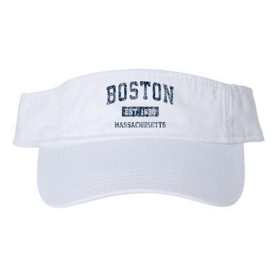 Boston Massachusetts Ma Vintage Sports Design Valucap Bio-Washed Visor