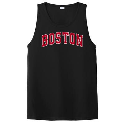 Boston Massachusetts Ma Vintage Sports Design Red Design PosiCharge Competitor Tank