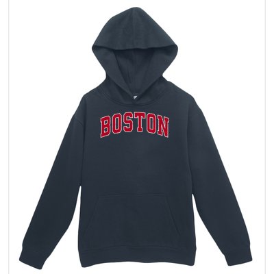 Boston Massachusetts Ma Vintage Sports Design Red Design Urban Pullover Hoodie