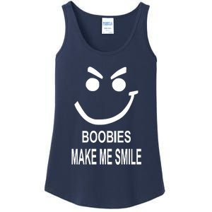 Boobies Make Me Smile Ladies Essential Tank