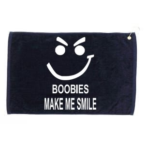 Boobies Make Me Smile Grommeted Golf Towel