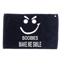 Boobies Make Me Smile Grommeted Golf Towel