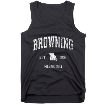 Browning Missouri MO Vintage Athletic Sports Tank Top