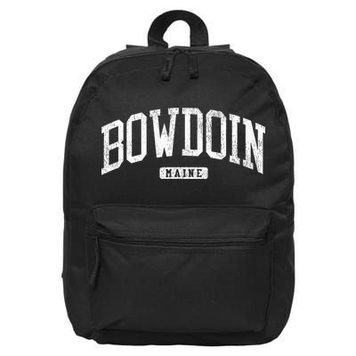 Bowdoin Maine Me Js03 College University Style 16 in Basic Backpack