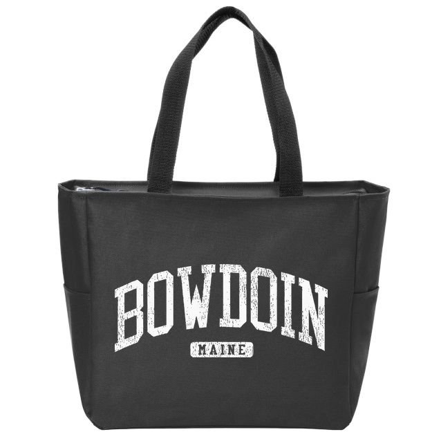 Bowdoin Maine Me Js03 College University Style Zip Tote Bag