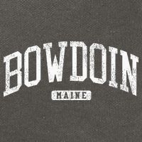 Bowdoin Maine Me Js03 College University Style Cotton Canvas Backpack