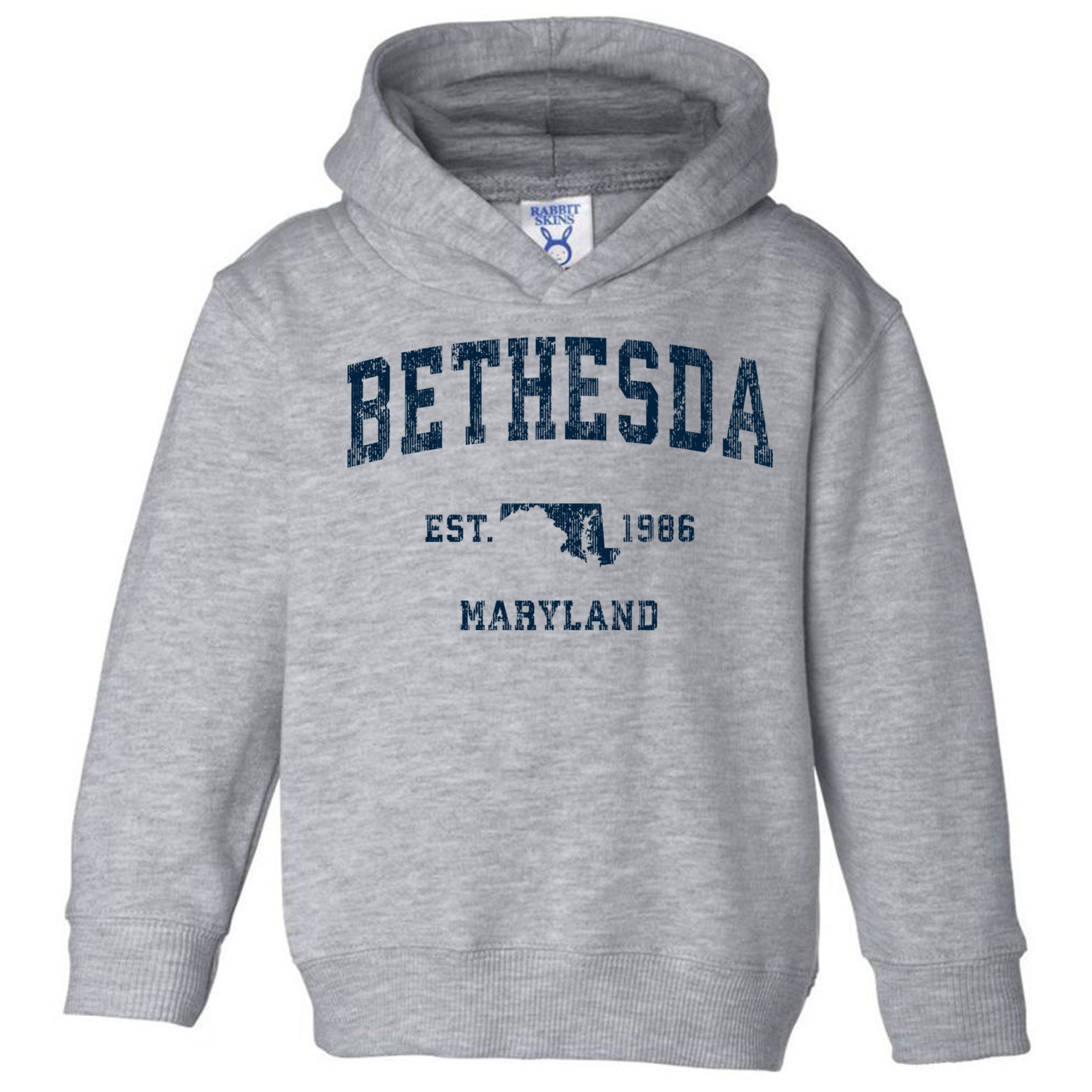 Bethesda Maryland Md Vintage Sports Toddler Hoodie