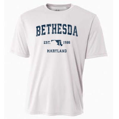 Bethesda Maryland Md Vintage Sports Cooling Performance Crew T-Shirt