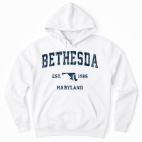 Bethesda Maryland Md Vintage Sports Hoodie