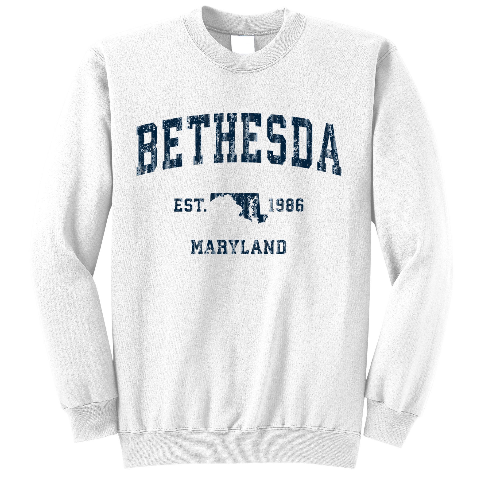 Bethesda Maryland Md Vintage Sports Sweatshirt