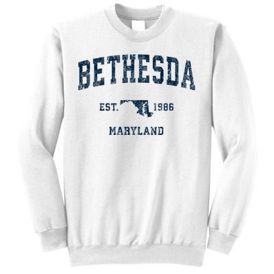 Bethesda Maryland Md Vintage Sports Sweatshirt