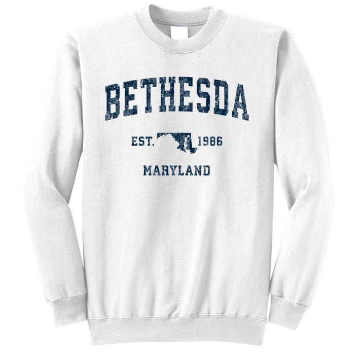 Bethesda Maryland Md Vintage Sports Sweatshirt