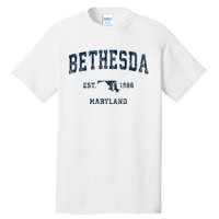 Bethesda Maryland Md Vintage Sports Tall T-Shirt