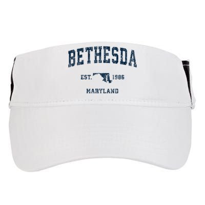 Bethesda Maryland Md Vintage Sports Adult Drive Performance Visor