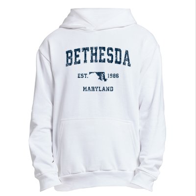 Bethesda Maryland Md Vintage Sports Urban Pullover Hoodie