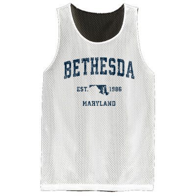 Bethesda Maryland Md Vintage Sports Mesh Reversible Basketball Jersey Tank