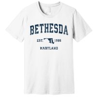 Bethesda Maryland Md Vintage Sports Premium T-Shirt