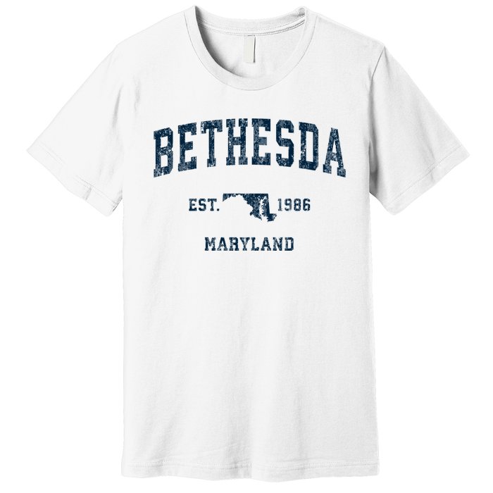 Bethesda Maryland Md Vintage Sports Premium T-Shirt