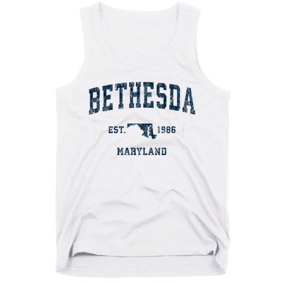 Bethesda Maryland Md Vintage Sports Tank Top