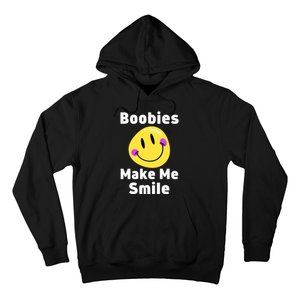 Boobies Make Me Smile Mardi Gras Funny Hoodie