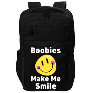 Boobies Make Me Smile Mardi Gras Funny Impact Tech Backpack