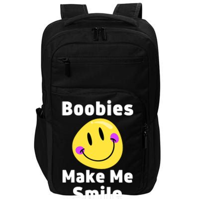 Boobies Make Me Smile Mardi Gras Funny Impact Tech Backpack