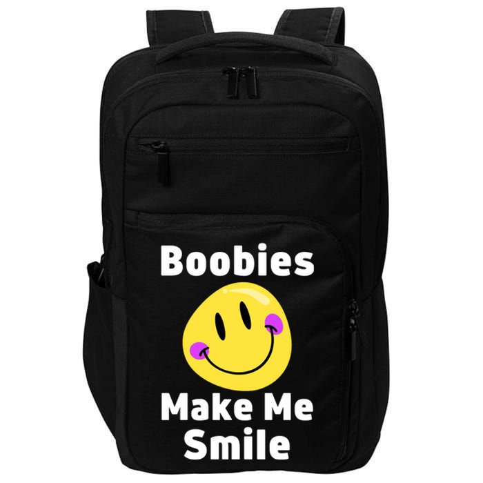 Boobies Make Me Smile Mardi Gras Funny Impact Tech Backpack