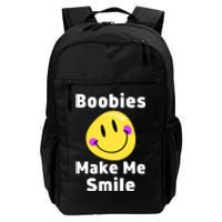 Boobies Make Me Smile Mardi Gras Funny Daily Commute Backpack