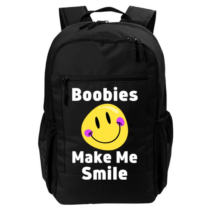 Boobies Make Me Smile Mardi Gras Funny Daily Commute Backpack