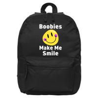 Boobies Make Me Smile Mardi Gras Funny 16 in Basic Backpack