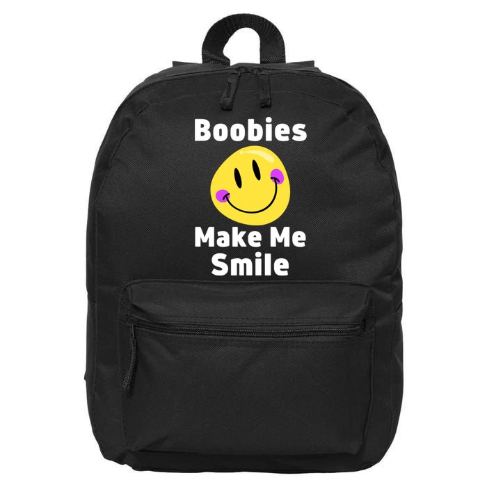 Boobies Make Me Smile Mardi Gras Funny 16 in Basic Backpack