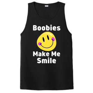 Boobies Make Me Smile Mardi Gras Funny PosiCharge Competitor Tank