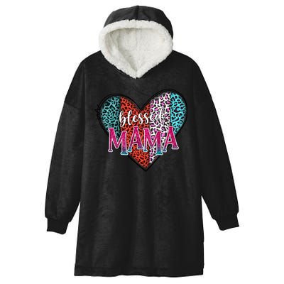 Blessed Mama Modern Hippie Style Mothers Day Gift Hooded Wearable Blanket
