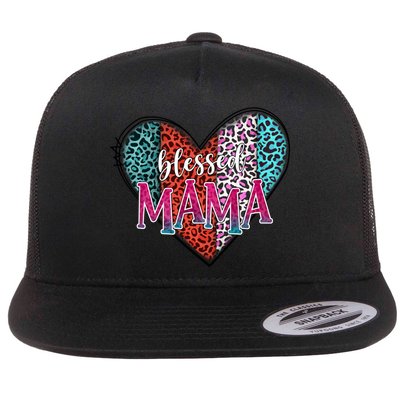 Blessed Mama Modern Hippie Style Mothers Day Gift Flatbill Hat