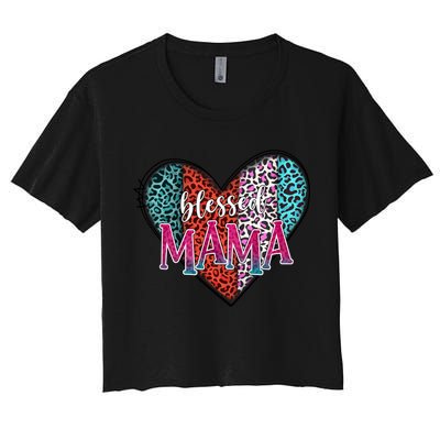 Blessed Mama Modern Hippie Style Mothers Day Gift Crop Top
