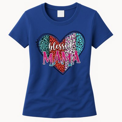 Blessed Mama Modern Hippie Style Mothers Day Gift Womens T-Shirt