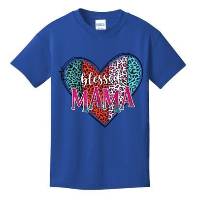 Blessed Mama Modern Hippie Style Mothers Day Gift Kids T-Shirt