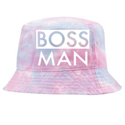 Boss Man Matching Family Couple Portrait Husband Dad Tie-Dyed Bucket Hat