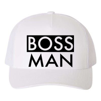 Boss Man Matching Family Couple Portrait Husband Dad Yupoong Adult 5-Panel Trucker Hat