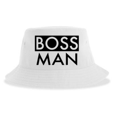 Boss Man Matching Family Couple Portrait Husband Dad Sustainable Bucket Hat