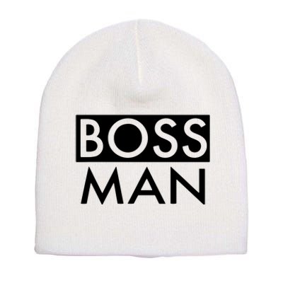 Boss Man Matching Family Couple Portrait Husband Dad Short Acrylic Beanie